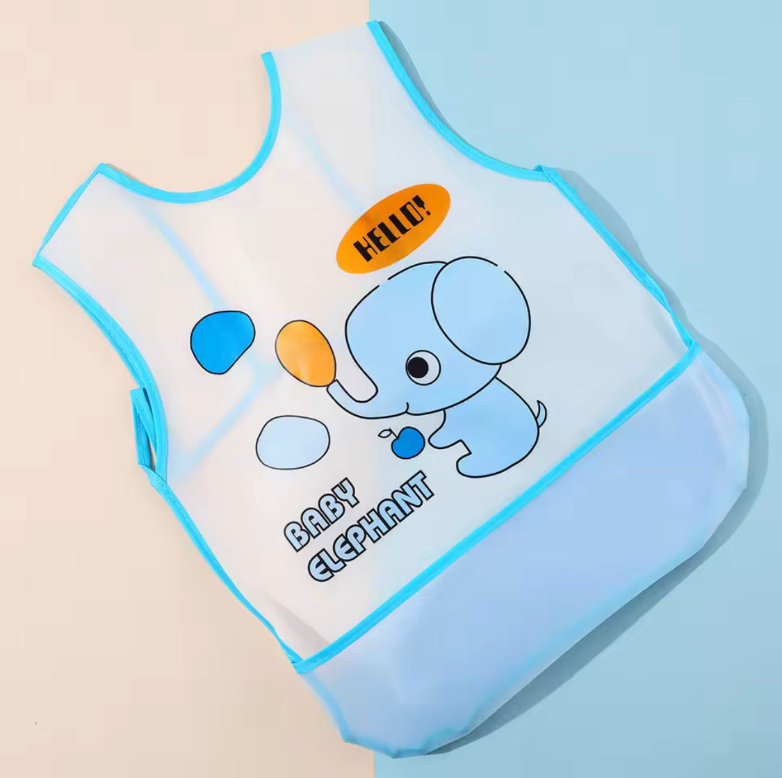 Waterproof Baby Bibs For Toddlers, Sleeveless Feeding Apron For Toddlers, Cartoon Animals Kids Bib Waterproof Baby Bibs For Toddlers, Sleeveless Feeding Apron For Toddlers, Cartoon Animals Kids Bib